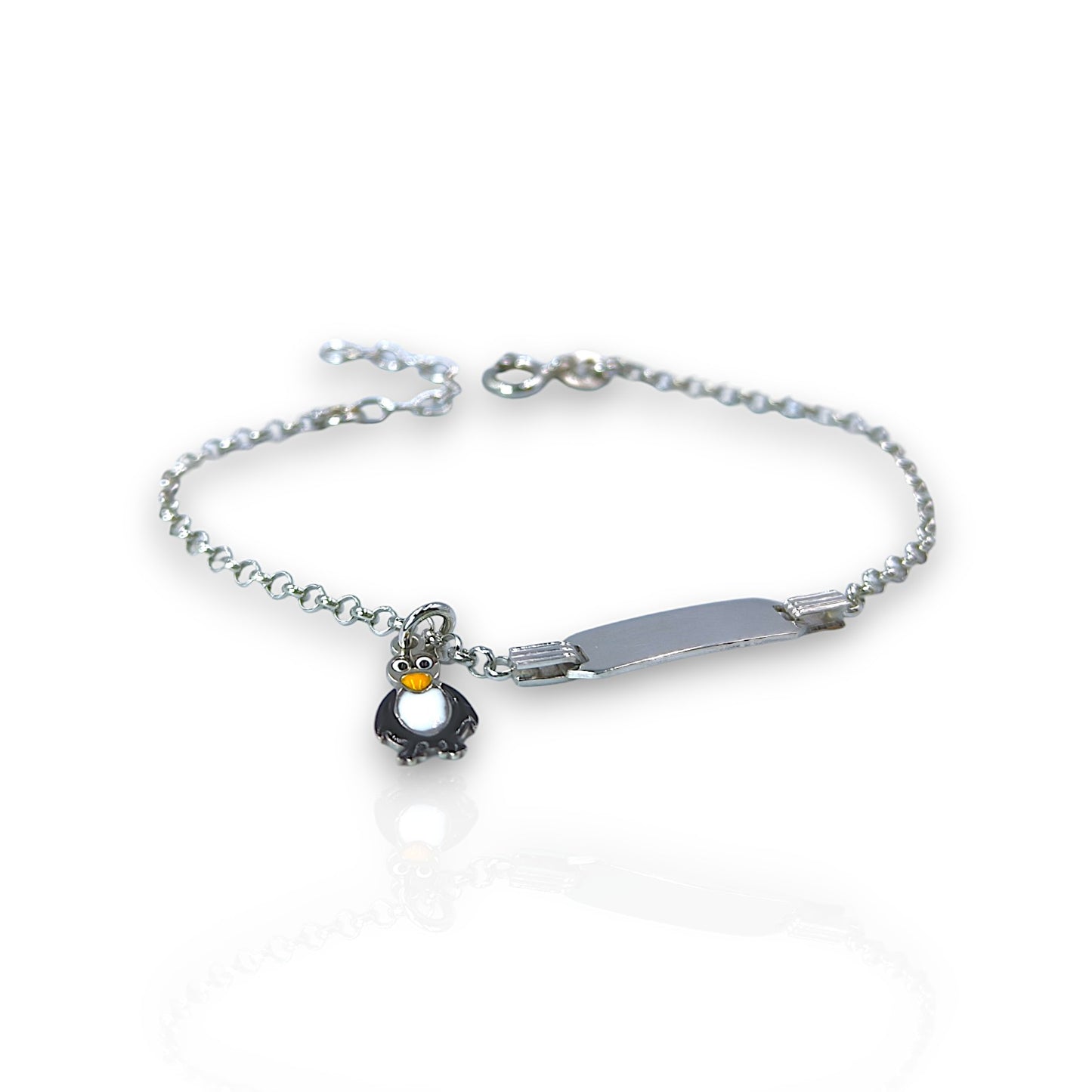 Brățară din argint copii pinguin